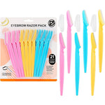 D 21 pieces eyebrow razor and dermaplane tool set front view