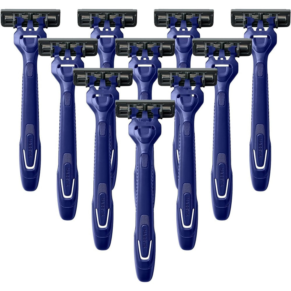 Harry's Men's Disposable Razors 10 count pack front view