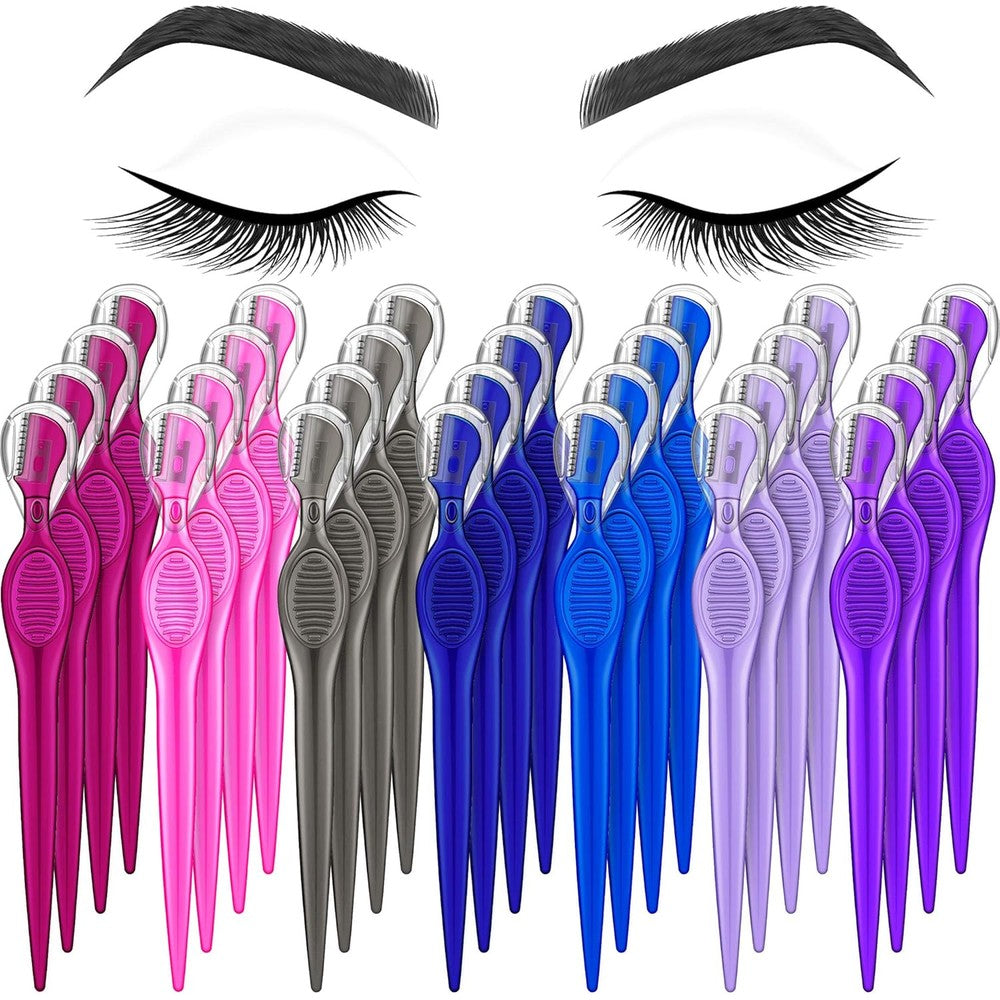 Mudder 28 piece eyebrow razor set front view