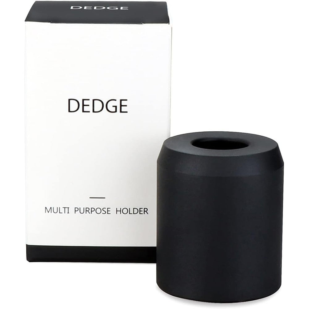 DEDGE safety razor stand front view matte black shaver holder