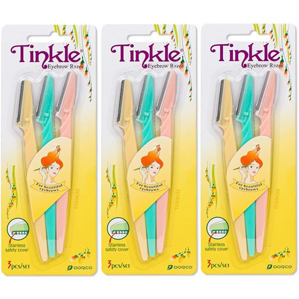 Dorco Tinkle Dermaplaning Tool 9 count front view packaging