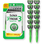 Schick Xtreme 3 Original Sensitive Disposable Razors front view packaging