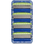 Schick Hydro 5 Sensitive Refill Razor Blade 4 Count front view pack for smooth shaving