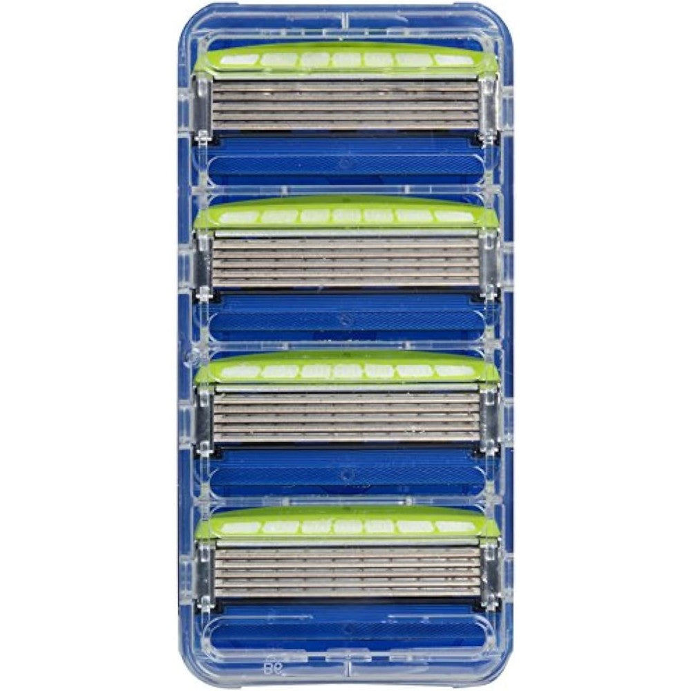 Schick Hydro 5 Sensitive Refill Razor Blade 4 Count front view pack for smooth shaving