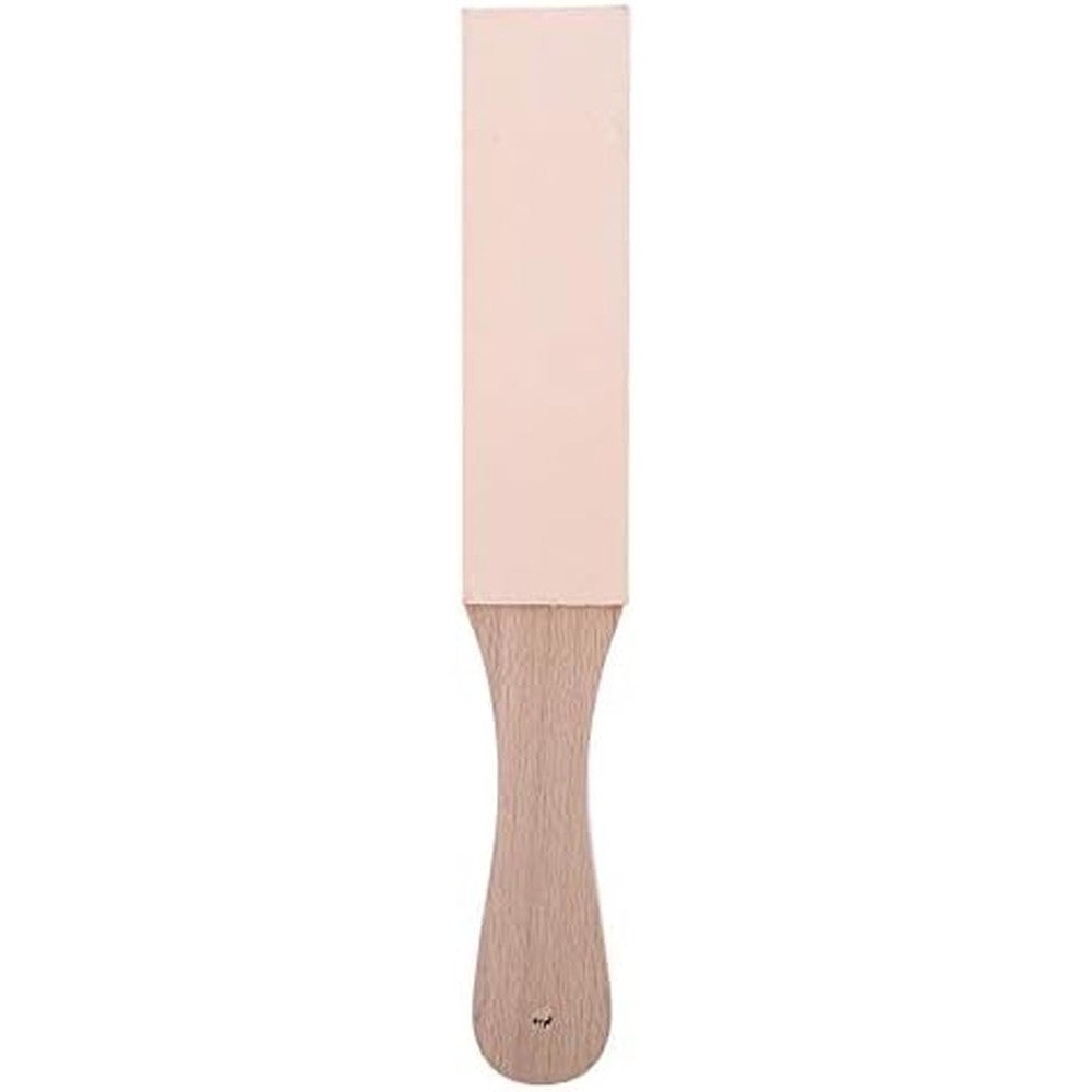Hilitand DIY leather strop kit front view showing double sided paddle design for knife sharpening