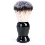 Mippo men's shaving brush with wood handle front view professional grooming tool