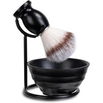 Jequil & Corenveo 3-in-1 shaving set front view with brush and bowl