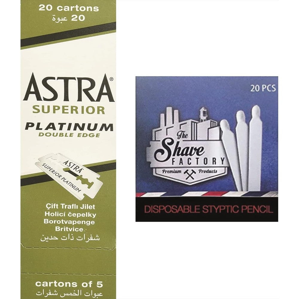 The Shave Factory Ultimate Razor Blades Sample Set front view
