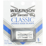 Wilkinson Sword Classic Double Edge Blades 5 count pack of 7 front view premium shaving supply