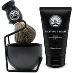 Kikc 5 in 1 premium wet shaving kit with brush and bowl