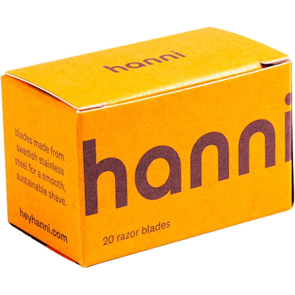 Hanni Blades 20 Pack front view for safety razor