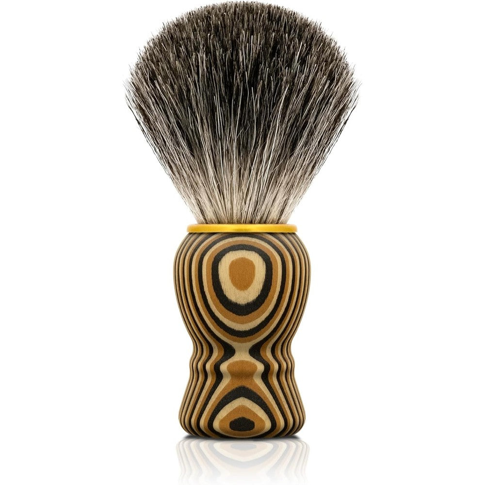 Kikc hand crafted pure badger shaving brush front view