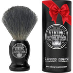 Viking Revolution badger hair shaving brush front view