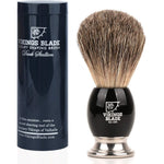 Vikings Blade Dark Stallion luxury shaving brush front view