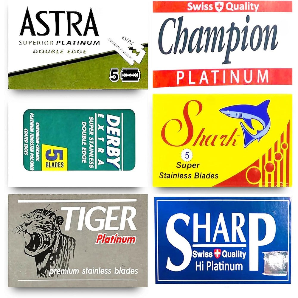 Razor Blades Club Double Edge Razor Blade Sampler 30 Count front view