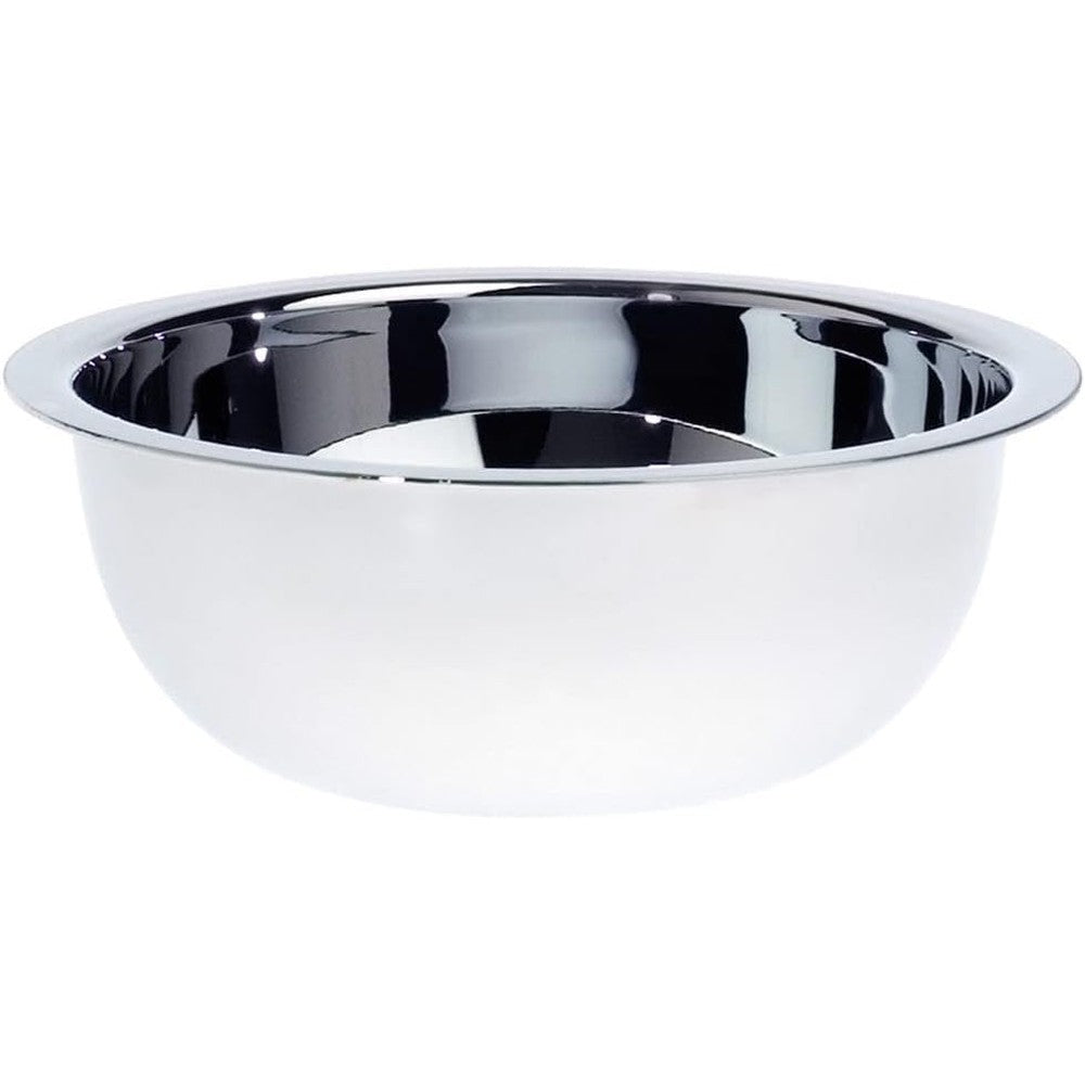 Edwin Jagger RN6 contemporary stainless steel shaving bowl front view classic luxury grooming accessory