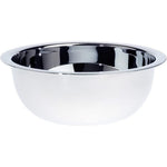 Edwin Jagger RN6 contemporary stainless steel shaving bowl front view classic luxury grooming accessory
