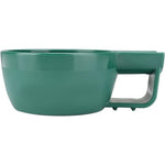 FRCOLOR plastic shaving bowl front view showing the green lathering cup with handle