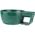 WOFASHPURET shaving bowl for men front view showing green wide mouth design