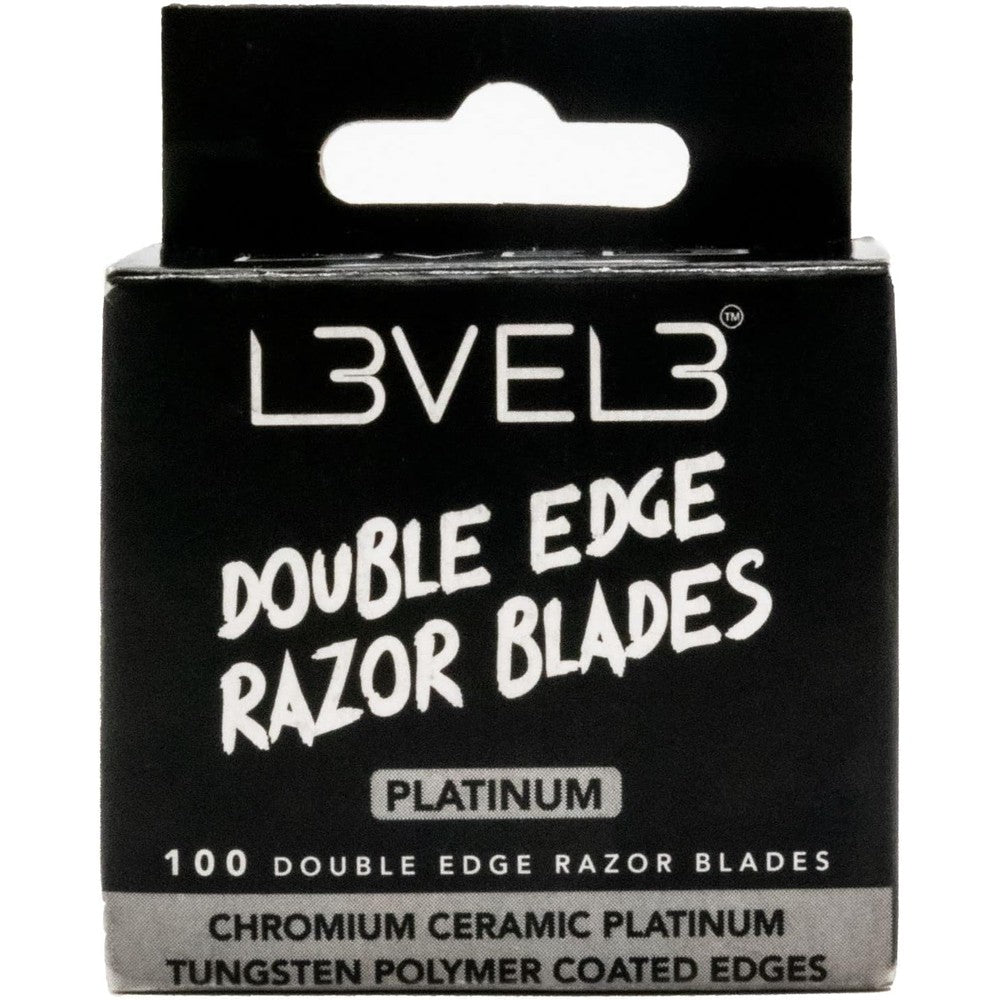 L3 Level 3 Platinum Double Edge Razor Blades pack front view