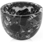 Radicaln marble shaving bowl front view luxury stone lathering dish for men
