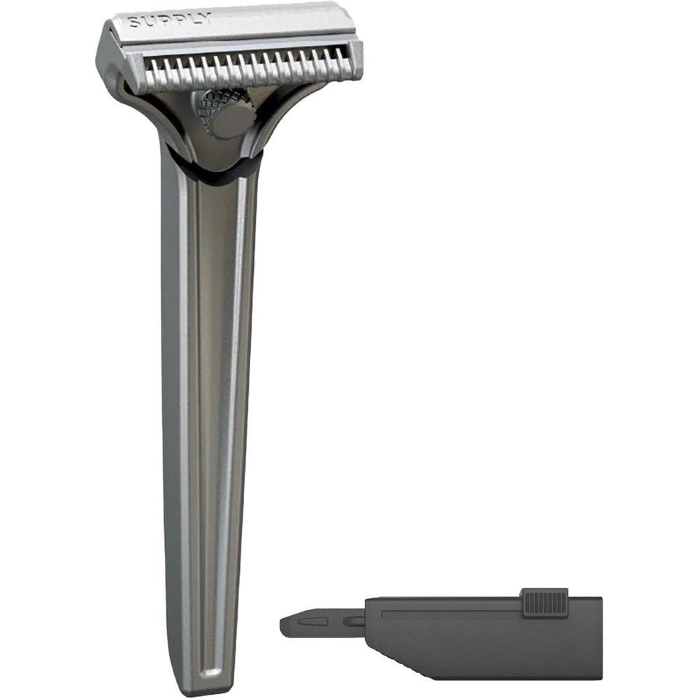 Supply Single Edge SE Safety Razor front view in classic matte finish