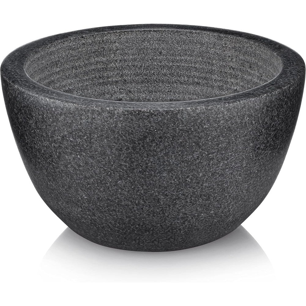 Beau Brummell original marble shaving soap bowl front view featuring premium black natural stone