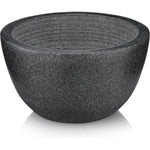 Beau Brummell original marble shaving soap bowl front view featuring premium black natural stone