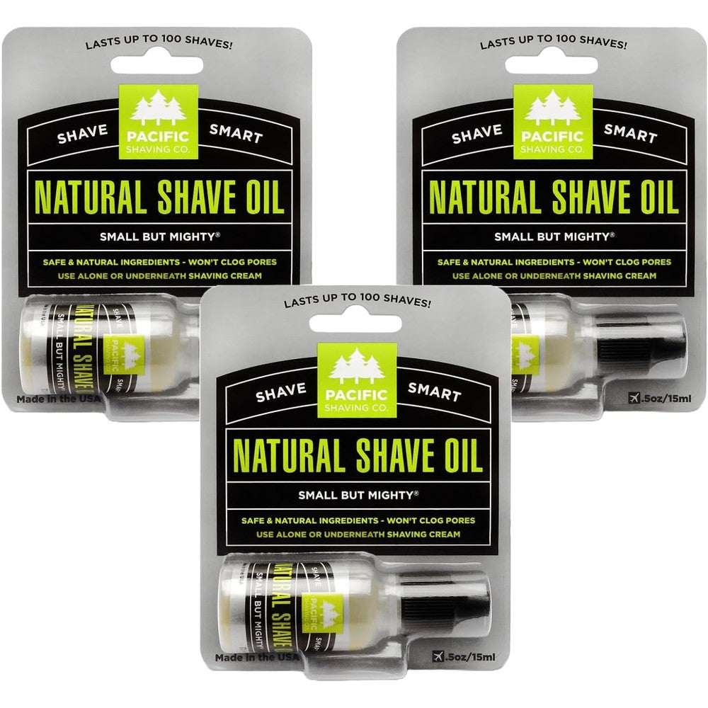 Pacific Shaving Company natural shaving oil front view