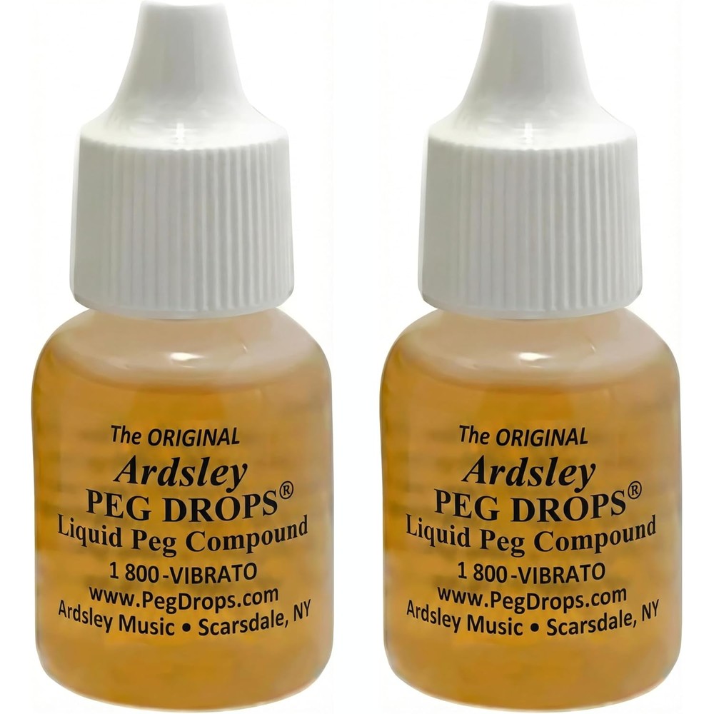 Ardsley The Original Peg Drops front view of two pack liquid compound for string instruments