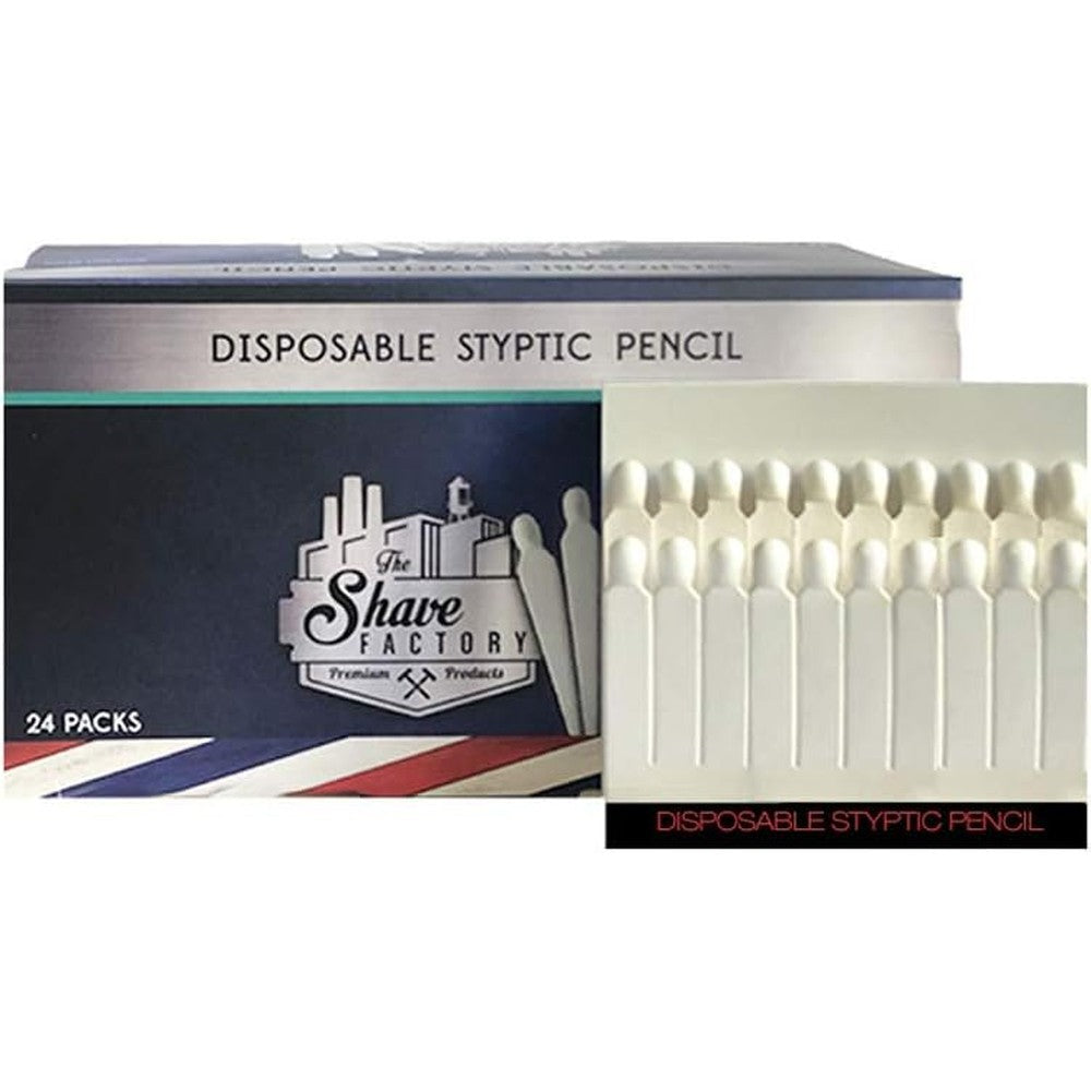The Shave Factory disposable styptic pencil 480 count bulk pack front view