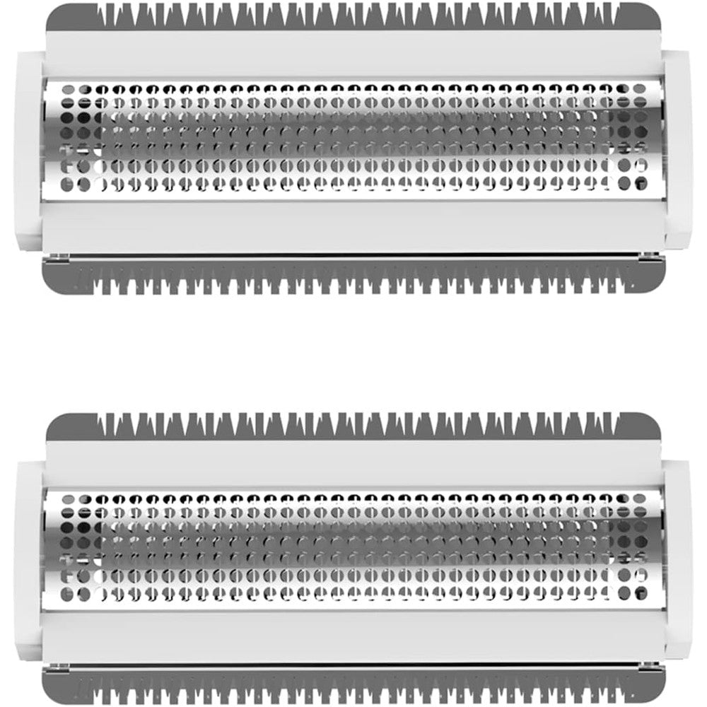 PRITECH replacement blades for electric lady shaver LD8001 front view showcasing the stainless steel foil head.