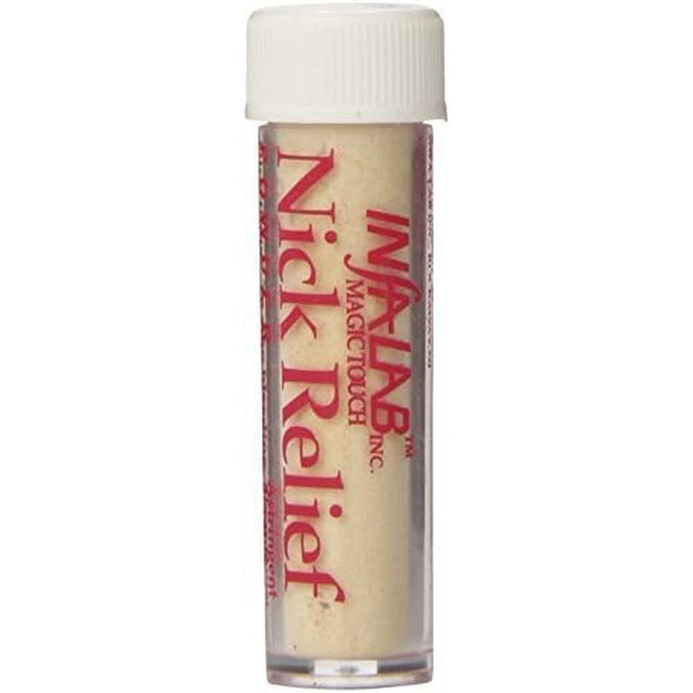 Infalab Nick Relief Styptic Powder 3 count vial set front view for grooming