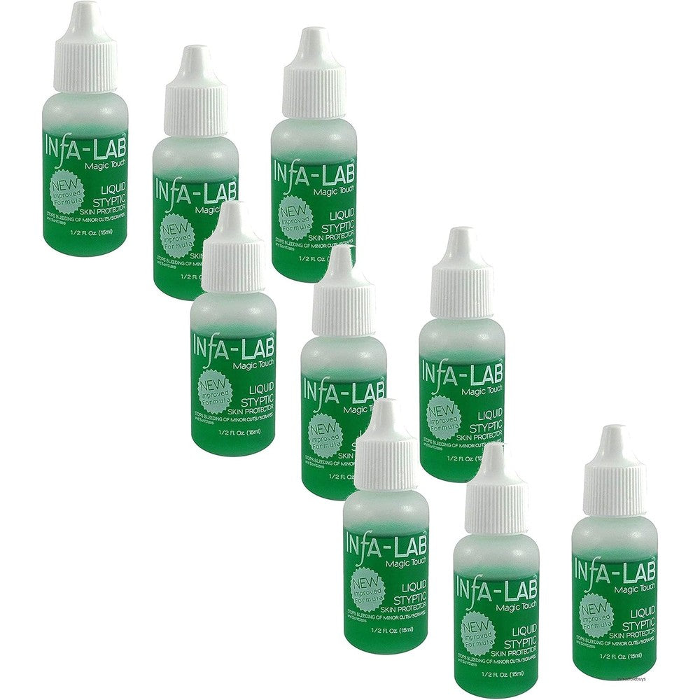 Infalab Magic Touch Liquid Styptic Skin Protector 9 pieces front view packaging