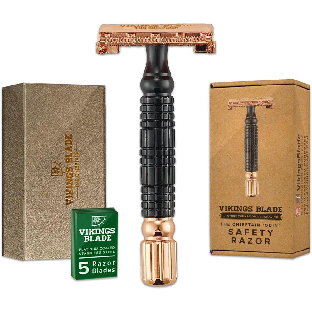 Vikings Blade The Chieftain Odin safety razor front view
