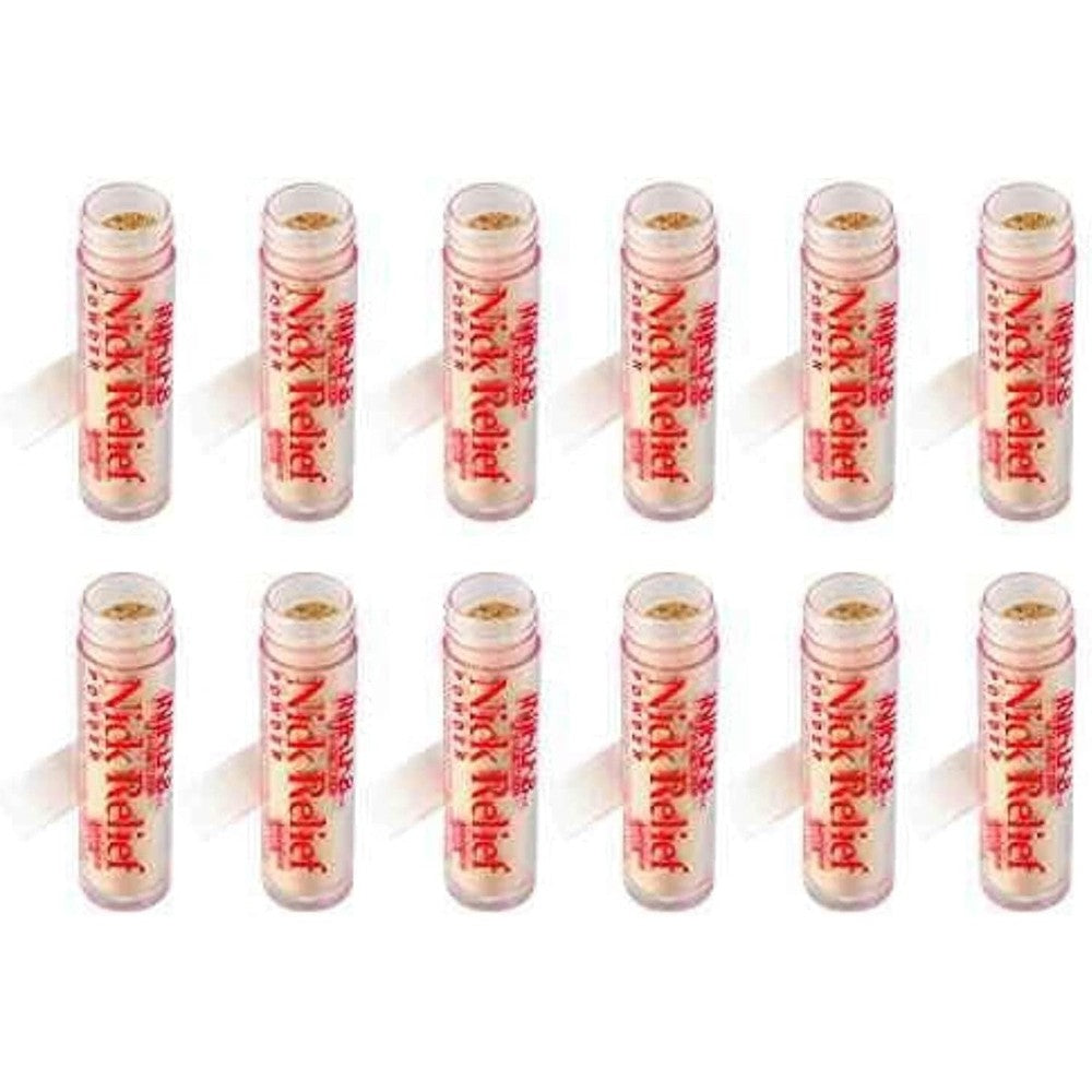 Infalab Nick Relief Styptic Powder front view twelve pack premium grooming essential