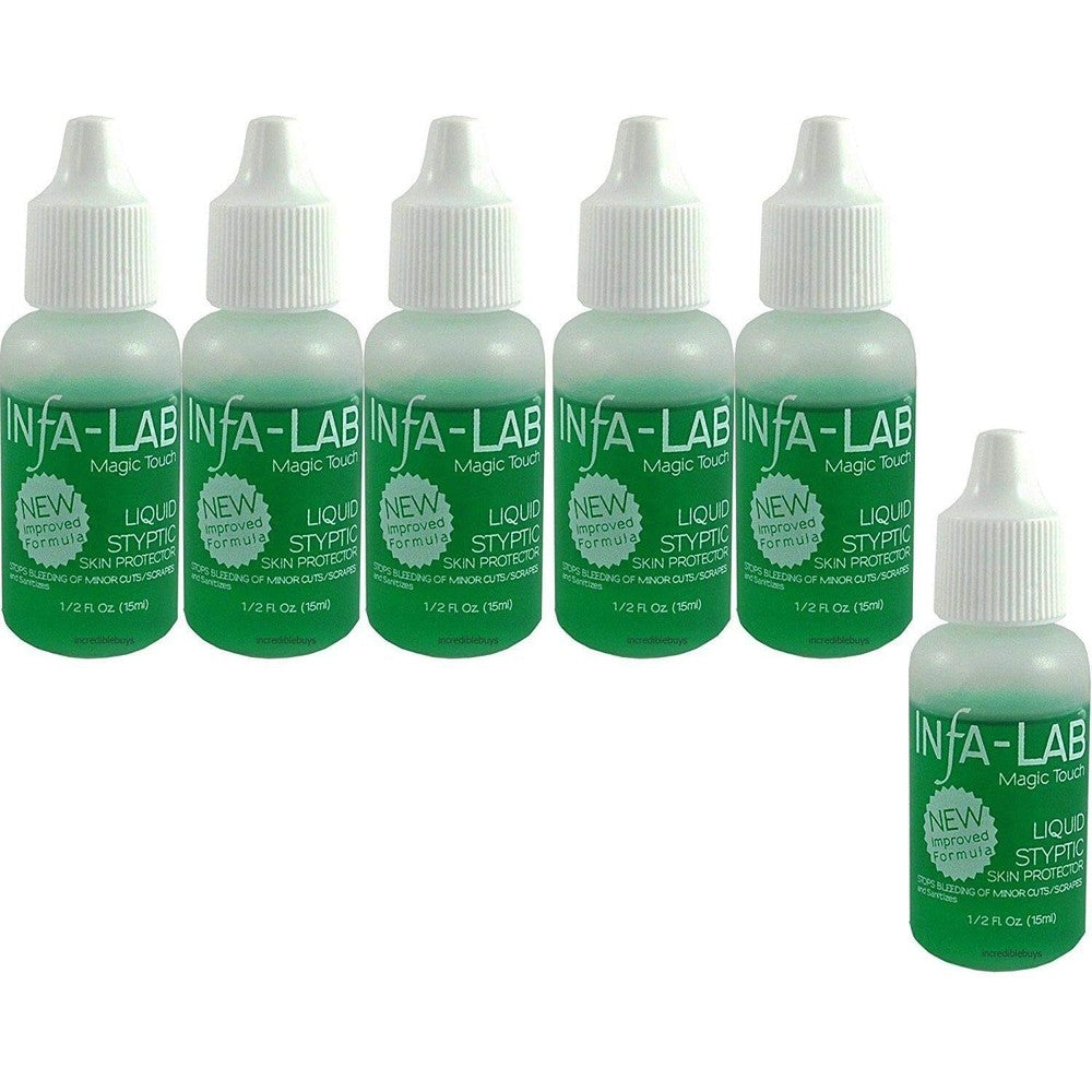 Infalab Magic Touch Liquid Styptic Skin Protector front view bottle pack for instant bleeding control