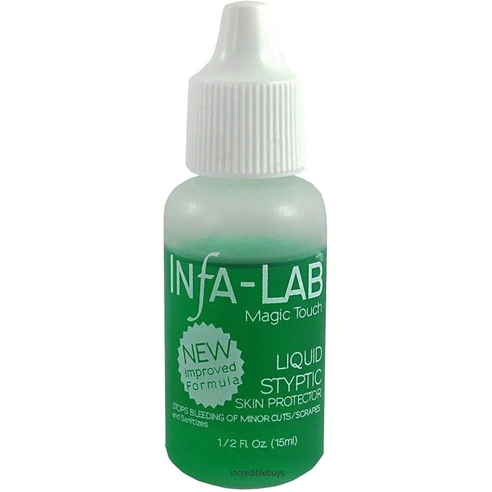 Infalab Magic Touch Liquid Styptic Skin Protector front view bottle for salon cuticle care