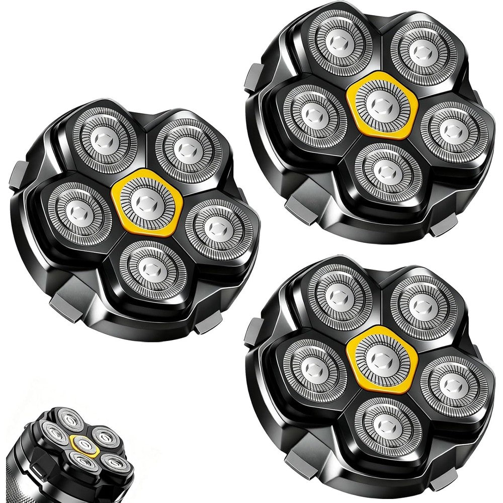 Plantarecover magnetic 6 blades head shaver replacement 3 pack front view