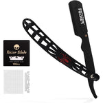 Feisier professional straight razor with 100 blades front view