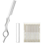 Danial professional hair styling thinning razor front view