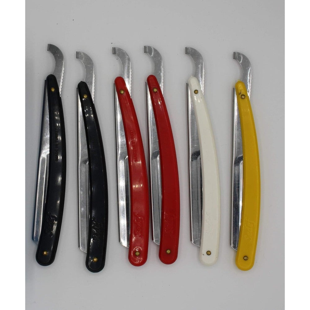 Ali Biyikli Sedef Turkish straight razor shavette set front view