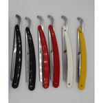 Ali Biyikli Sedef Turkish straight razor shavette set front view