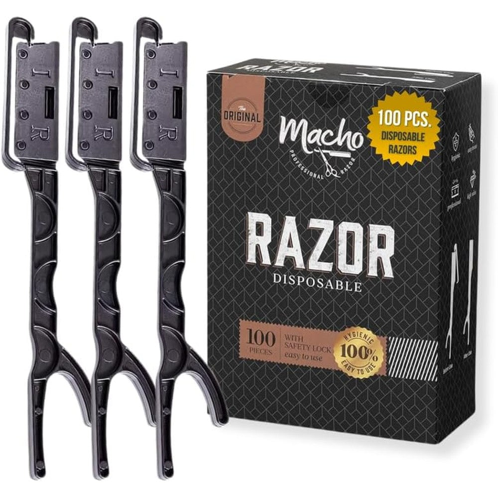 Better Barber 100 count disposable straight razors front view