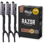 Better Barber 100 count disposable straight razors front view