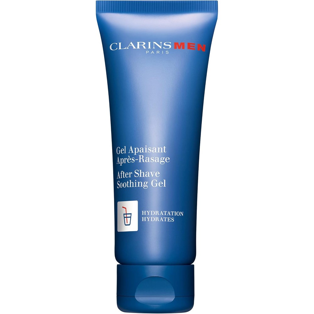 ClarinsMen After Shave Soothing Gel 75ml blue tube for post shave care