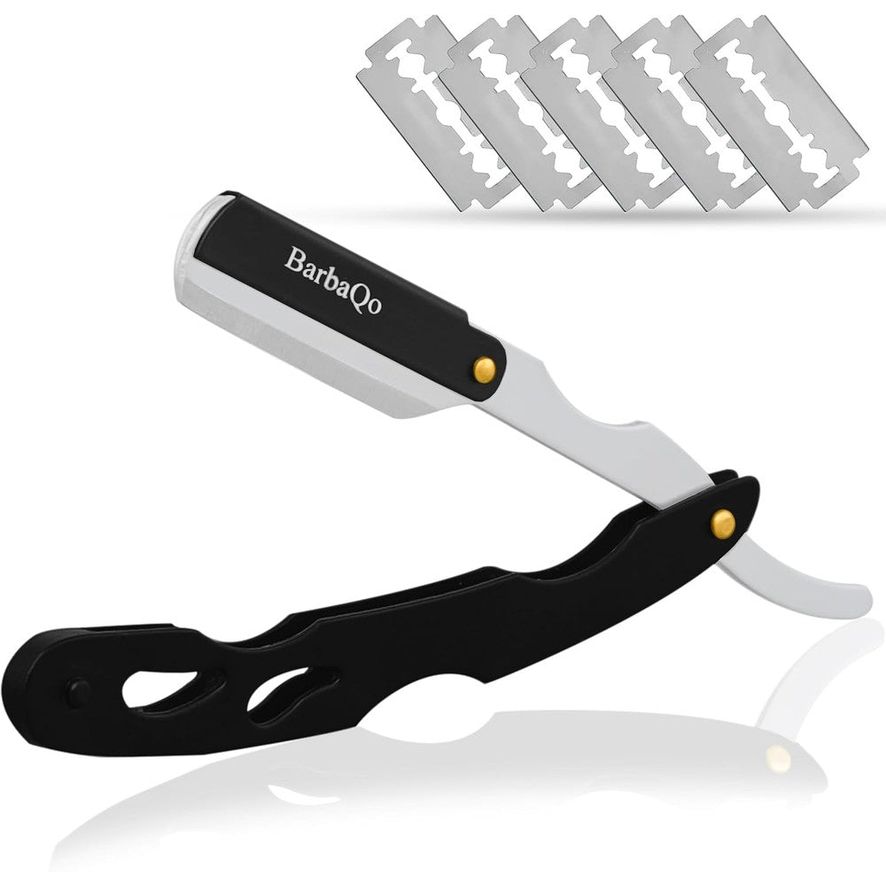 BarbaQo professional barber straight razor front view