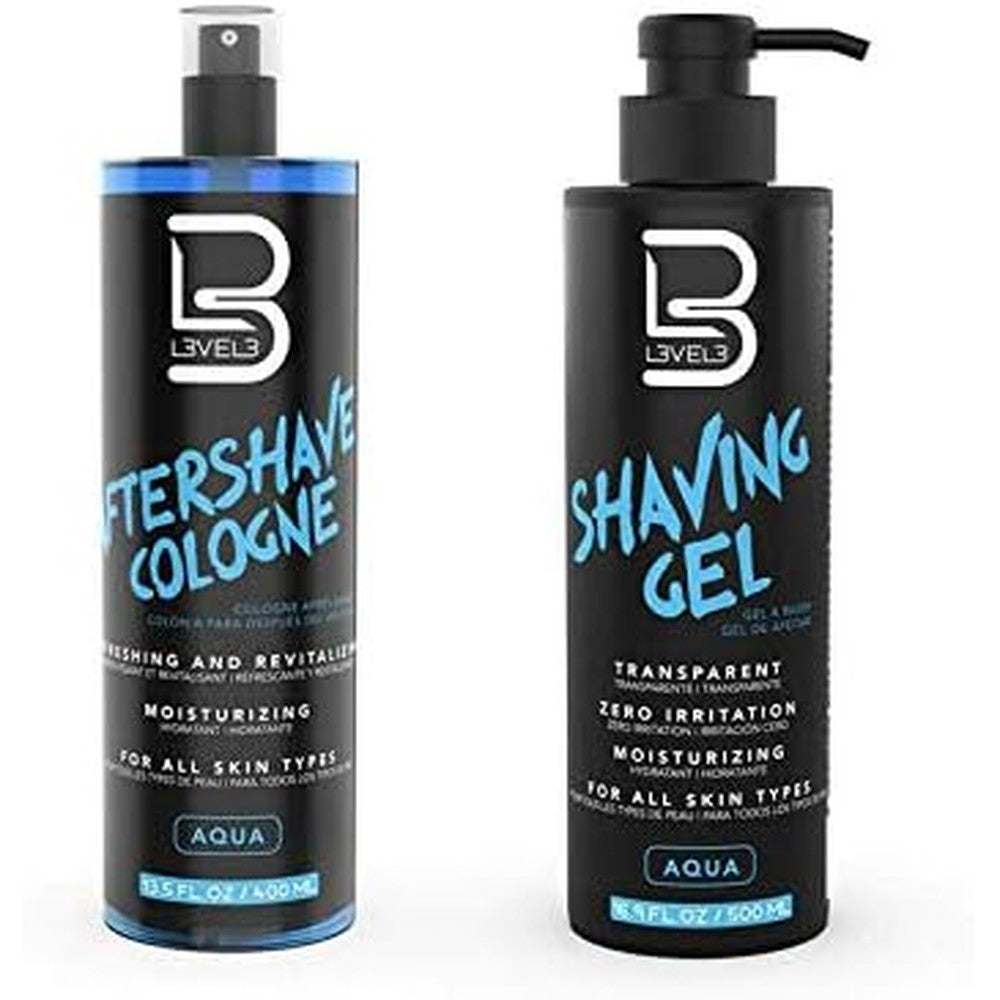 Level 3 Shaving Gel and Aftershave Kit front view packaging