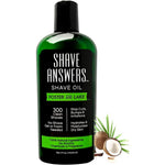 Foster and Lake Shave Answers Unscented Shaving Oil front view packaging