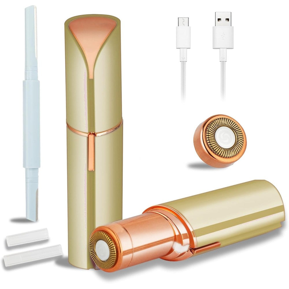 Yunmiss gold electric facial hair remover front view